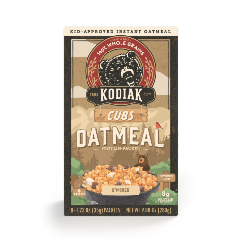 Kodiak Cakes Cubs™ Smores Oatmeal Packets Perspective: front