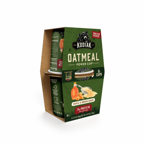 Kodiak Maple Brown Sugar Oatmeal Power Cup® Perspective: front