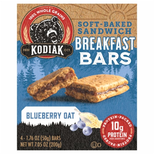 Kodiak® Baked Blueberry Oat Breakfast Bars Perspective: front