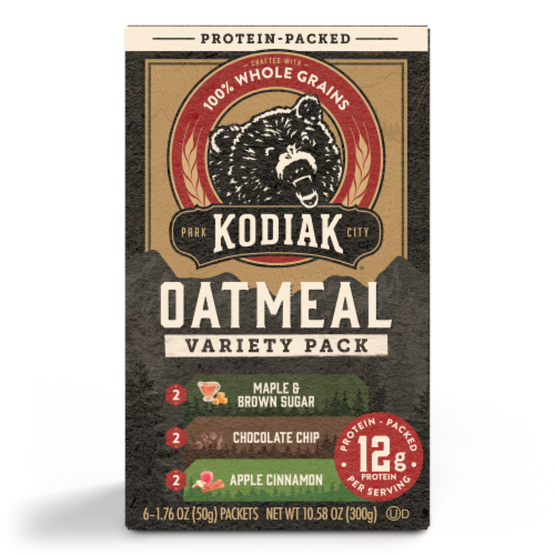 Kodiak® Oatmeal Variety Packs – Maple Brown Sugar Chocolate Chip Apple Cinnamon