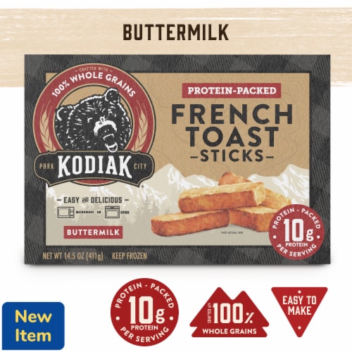 Kodiak® Protein-Packed Buttermilk French Toast Sticks Perspective: front