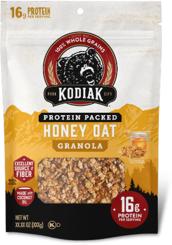 Kodiak® Honey Oat Protein Granola Perspective: front