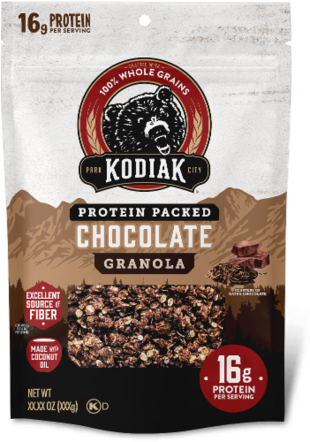 Kodiak® Chocolate Protein Granola Perspective: front