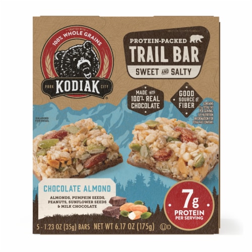 Kodiak® Protein-Packed Chocolate Almond Trail Bars Perspective: front