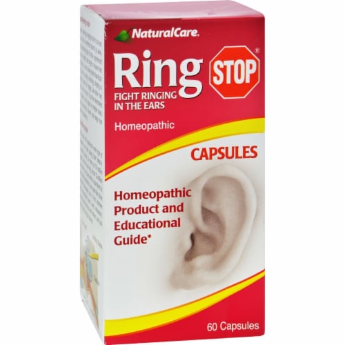 NaturalCare Ring Stop Homeopathic Capsules Perspective: front