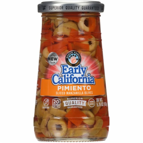 Early California Pimiento Sliced Green Olives Perspective: front