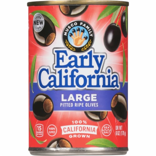 Early California Large Pitted Black Ripe Olives, 6 oz - Fry's Food Stores