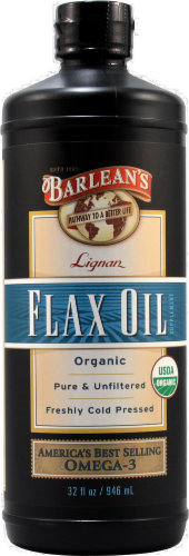 Barlean's Lignan Flaxseed Oil Perspective: front