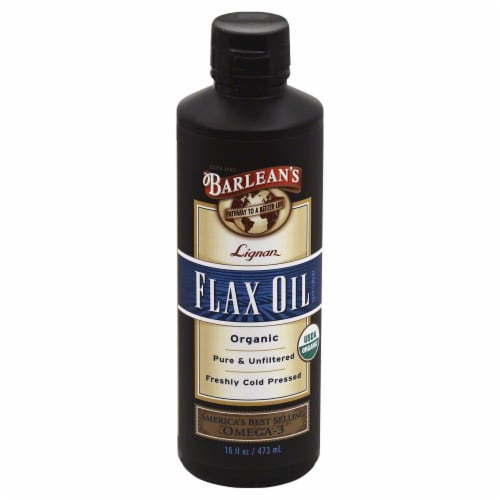 Barlean's Lignan Flaxseed Oil Perspective: front
