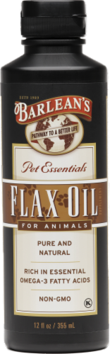Barlean's  Flax Oil for Animals Perspective: front