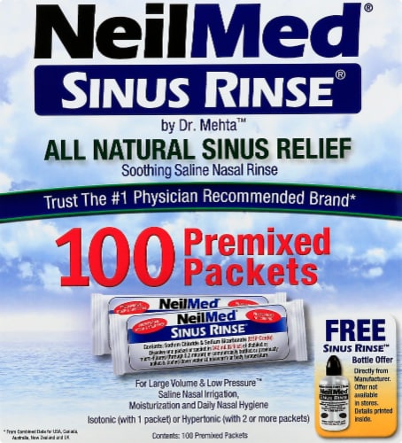 Sinus Rinse Kit with 50 Solution Packets