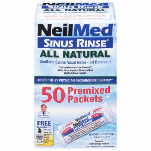 NeilMed Sinus Rinse All Natural Premixed Packets, 50 ct - Kroger