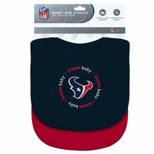 MasterPieces Baby Fanatic Houston Texans Unisex Baby Bibs Perspective: front