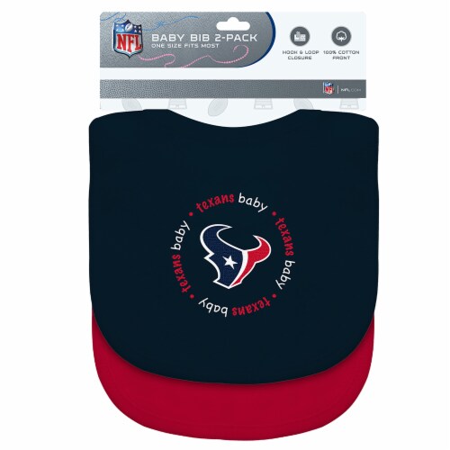 MasterPieces Baby Fanatic Houston Texans Unisex Baby Bibs Perspective: front