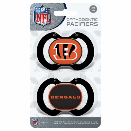Masterpieces NFL Cincinnati Bengals Pacifiers Perspective: front