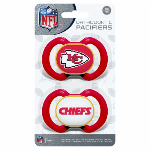 Kansas City Chiefs 2-Pack Pacifier Perspective: front