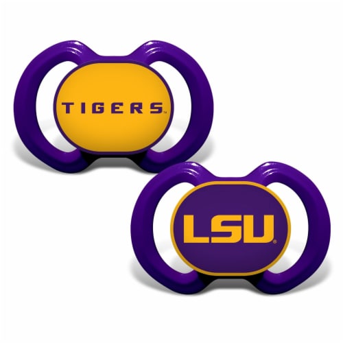 MasterPieces NCAA LSU® Tigers™ Baby Fanatic™ Pacifiers Perspective: front