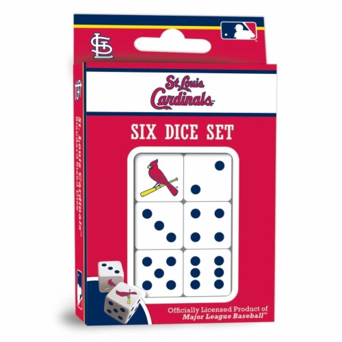 MasterPieces Officially Licensed MLB St. Louis Cardinals - 6 Piece D6  Gaming Dice Set Ages 6, 1 unit - Smith's Food and Drug