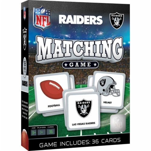 NFL Raiders Matching Game Perspective: front