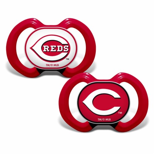 MasterPieces Cincinnati Reds - Pacifier 2-Pack Perspective: front