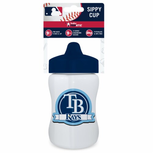 Baby Fanatic Toddler and Baby Unisex 9 oz. Sippy Cup MLB Tampa Bay Rays Perspective: front