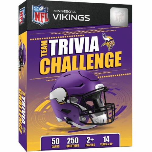 Minnesota Vikings Trivia Game Perspective: front
