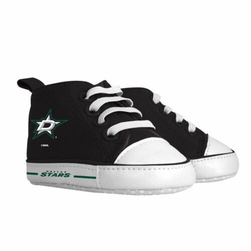 Masterpieces Dallas Stars Baby Shoes Soft Fabric Grippers Padded Sole Infant Team Footwear 1 unit Fred Meyer