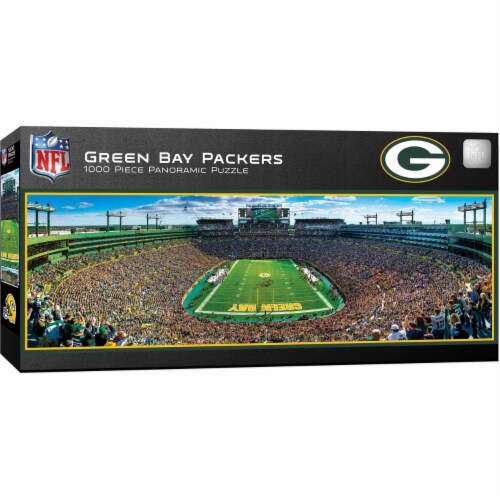 MasterPieces Green Bay Packers End Zone Panoramic Puzzle Perspective: front