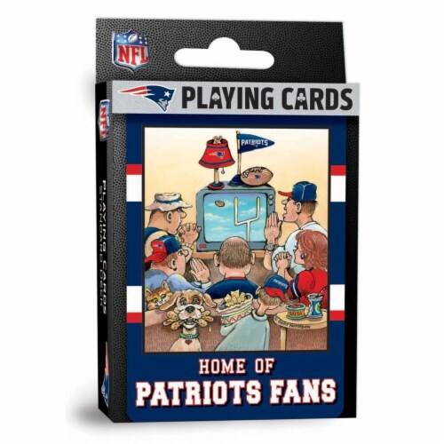 Masterpieces New England Patriots Fan Deck Playing Cards - 54 Card Deck ...