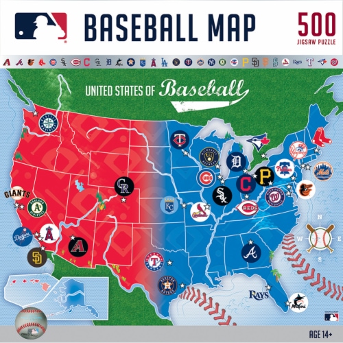 MasterPieces Sports Puzzle - All Teams 500 Piece Jigsaw Puzzle for Adults -  MLB Baseball Map, 1 unit - Dillons Food Stores