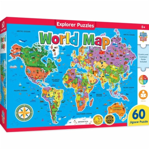 World Map 60pc Puzzle  The Scholastic Parent Store