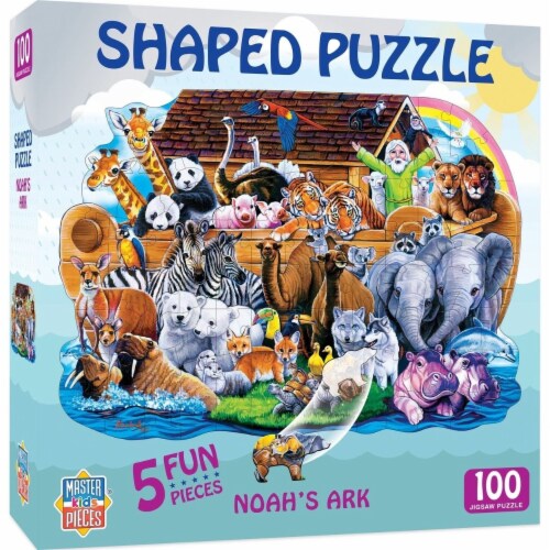 Noahs Ark Shaped 100 Piece Jigsaw Puzzle Perspective: front