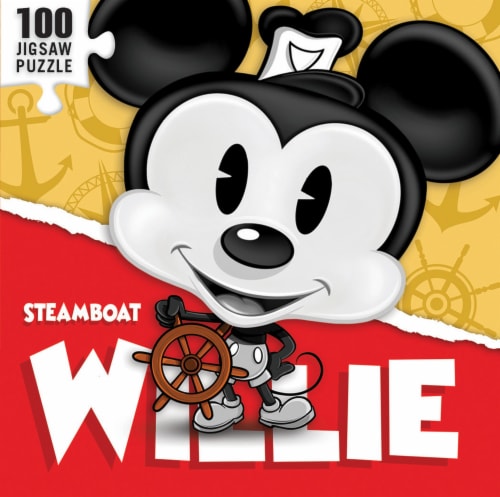 Disney's Mickey Mouse Steamboat Willie Chibi Jigsaw Puzzle Perspective: front