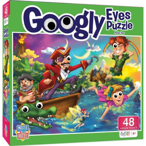 Masterpieces Googly Eyes Peter Pan 48 Piece Jigsaw Puzzle Eco-Friendly 19X14 Inches Perspective: front