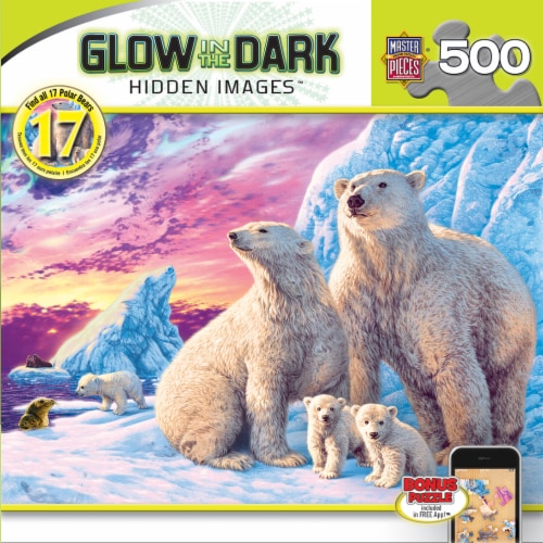 MasterPieces Arctic Friends Glow in The Dark Puzzle Perspective: front