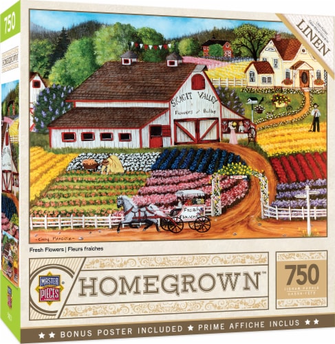 Master Pieces® Homegrown™ Fresh Flowers Jigsaw Puzzle Perspective: front