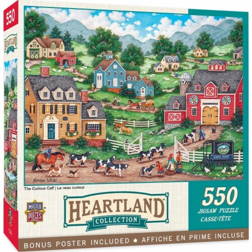 MasterPieces® Heartland Collection™ The Curious Calf Puzzle Perspective: front