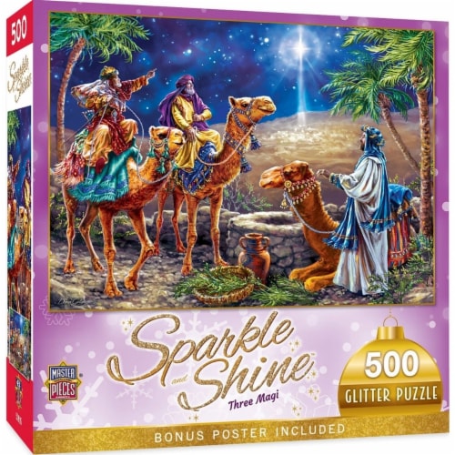 Three Magi 500 Piece Glitter Jigsaw Puzzle Perspective: front