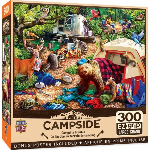 MasterPieces® Campside® Campsite Trouble Puzzle Perspective: front