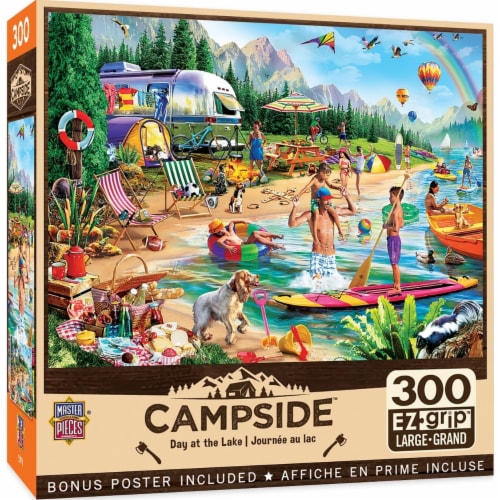MasterPieces® Campside™ Day at the Lake EZ Grip Puzzle Perspective: front