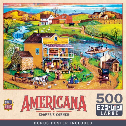 MasterPieces® Americana by Bob Pettes Cooper's Corner EzGrip Puzzle Perspective: front