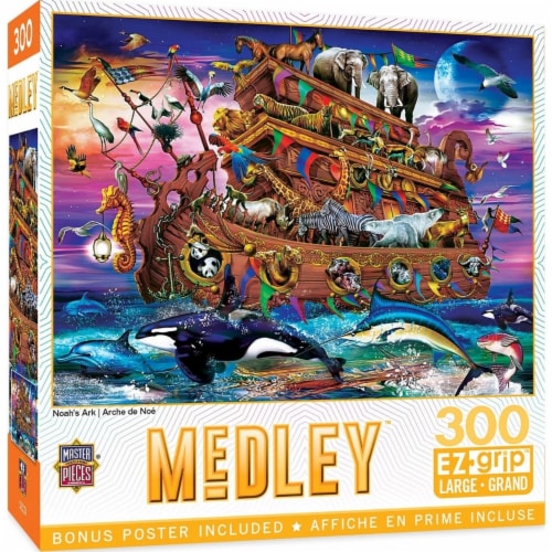 MasterPieces® Medley™ Noah's Ark EZ Grip™ Jigsaw Puzzle Perspective: front