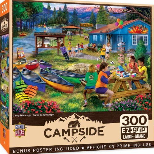 MasterPieces® 300 Piece EZ Grip™ Jigsaw Puzzle - Camp Wiwanago Perspective: front