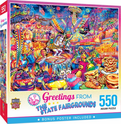MasterPieces 550 Piece Jigsaw Puzzle - Greetings From The State Fairgrounds, 1 unit - Smith’s ...