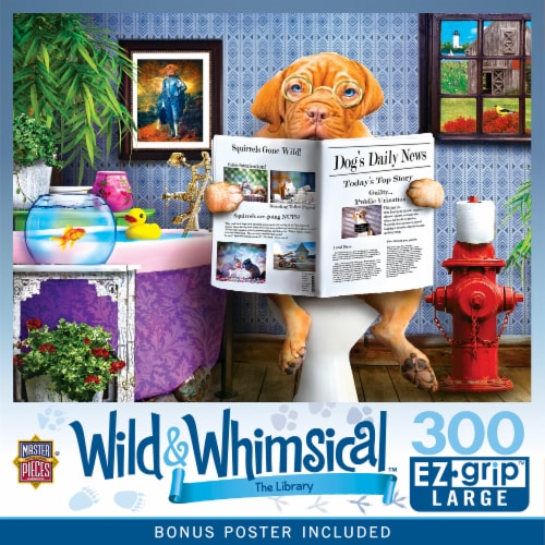 MasterPieces™ Wild & Whimsical™ The Library EZ Grip™ Puzzle Perspective: front