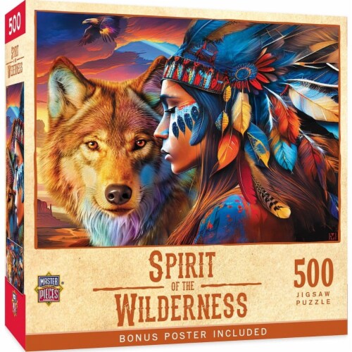 Masterpieces Tribal Spirit Wilderness 500 Piece Jigsaw Puzzle Native ...