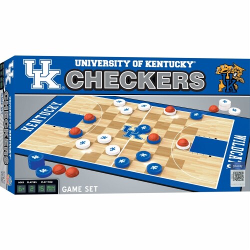 Classic Impressions Univeristy of Kentucky® Basketball Checkers Game Set Perspective: front