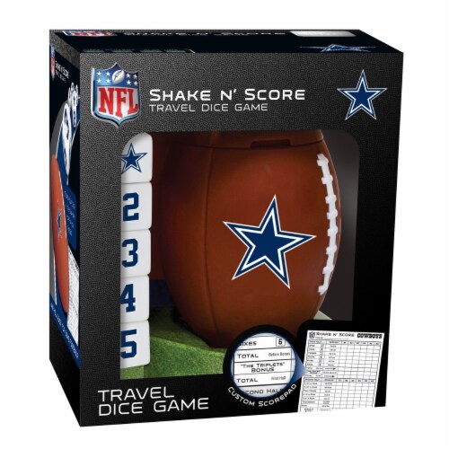 MasterPieces Officially Licensed NFL Dallas Cowboys Shake N' Score Dice