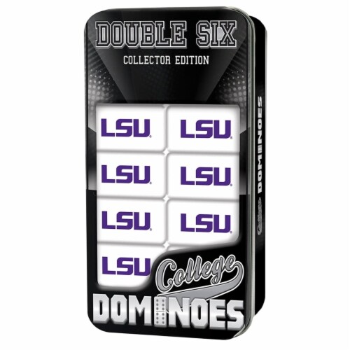 Classic Impressions NCAA Louisiana State Double Six Dominoes Perspective: front