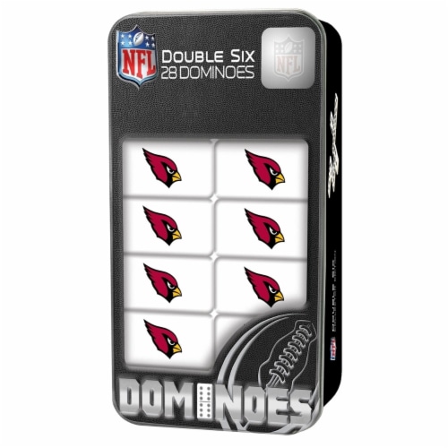 MasterPieces NFL Arizona Cardinals Double-Six Dominoes Perspective: front